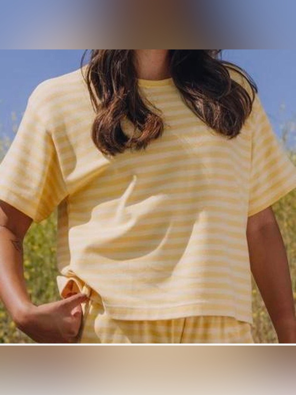 NWT DAILY DRILLS Sunny+Butter Yellow Set Pants + Tee